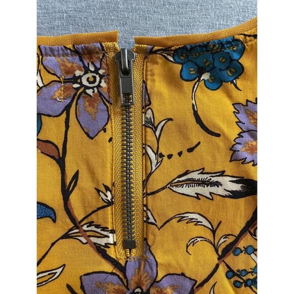 Silence and Noise (Urban Outfitters) Yellow Floral Print Dress Size Small - Picture 5 of 10